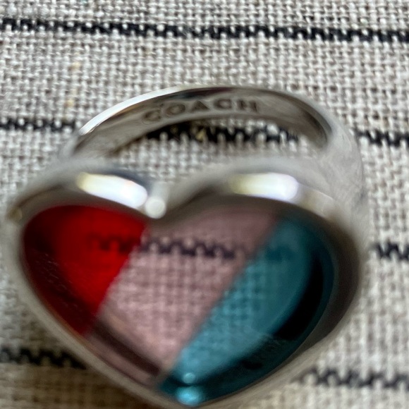 Coach 1941 Rainbow Heart Ring - Picture 2 of 5